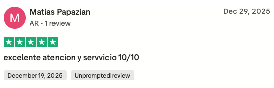 Opinión de cliente 3